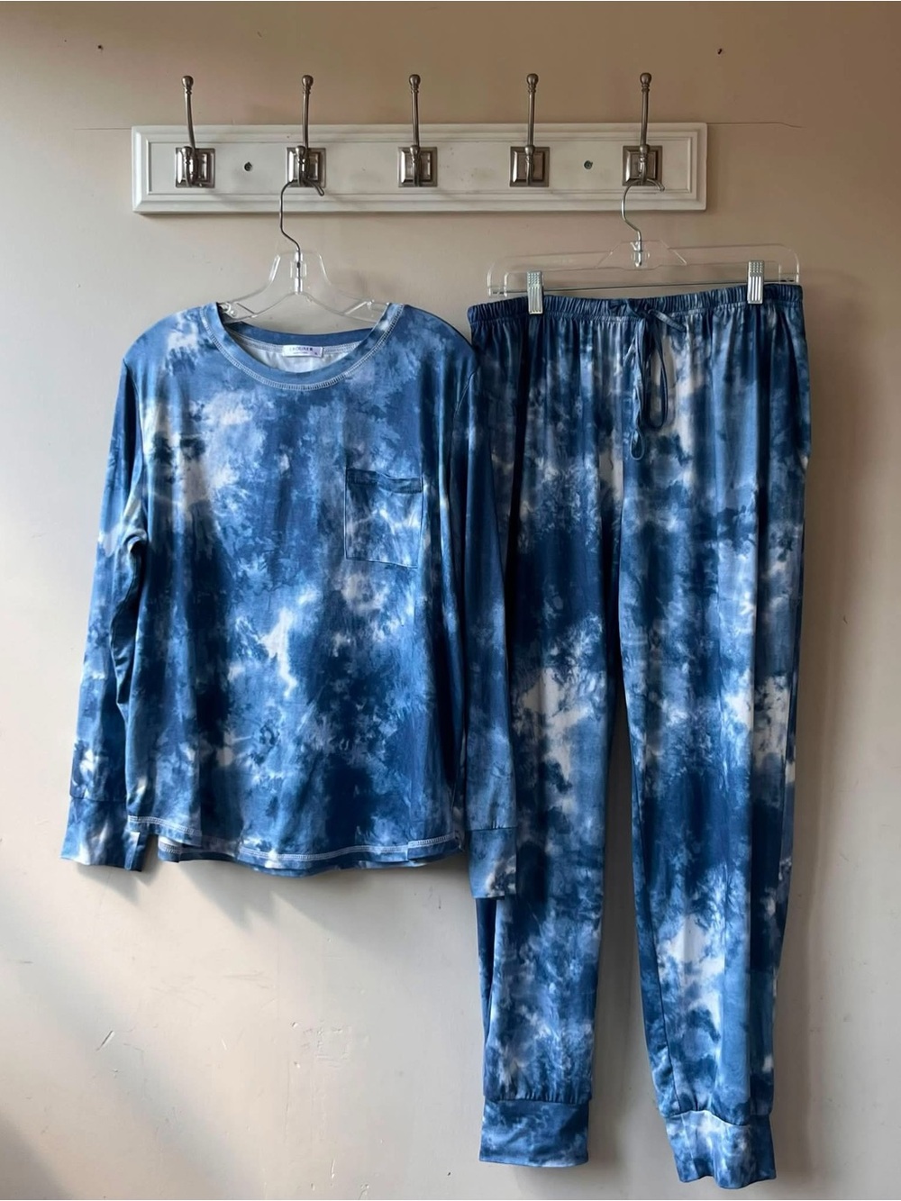 Ekouaer Tie-Dye Pajama Set Size XL